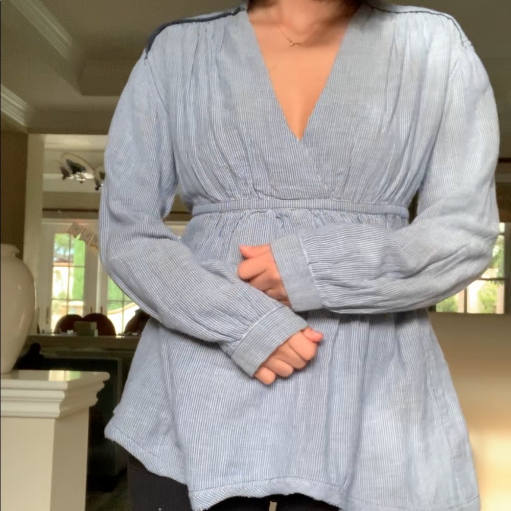 Free People Striped Long Sleeve